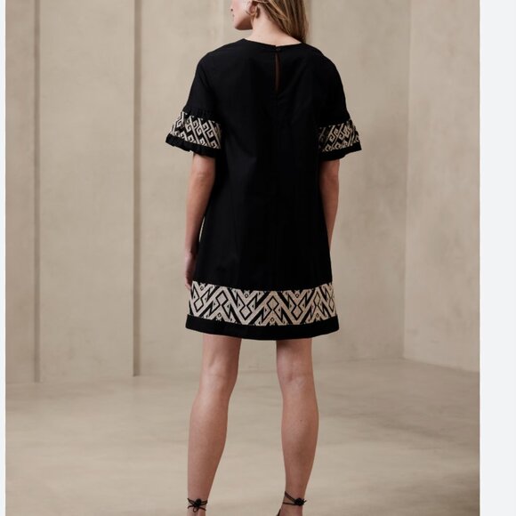 Banana Republic Embroidered-Sleeve Mini Dress (NWT) - Picture 4 of 5